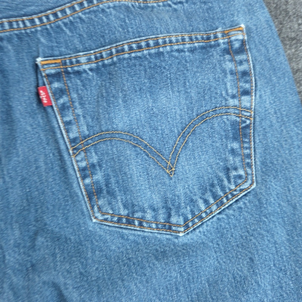 Vintage Levi's 501 Men's 38x30 (Snug 38) Straight Leg Jeans Blue Denim Mexico - Picture 9 of 10